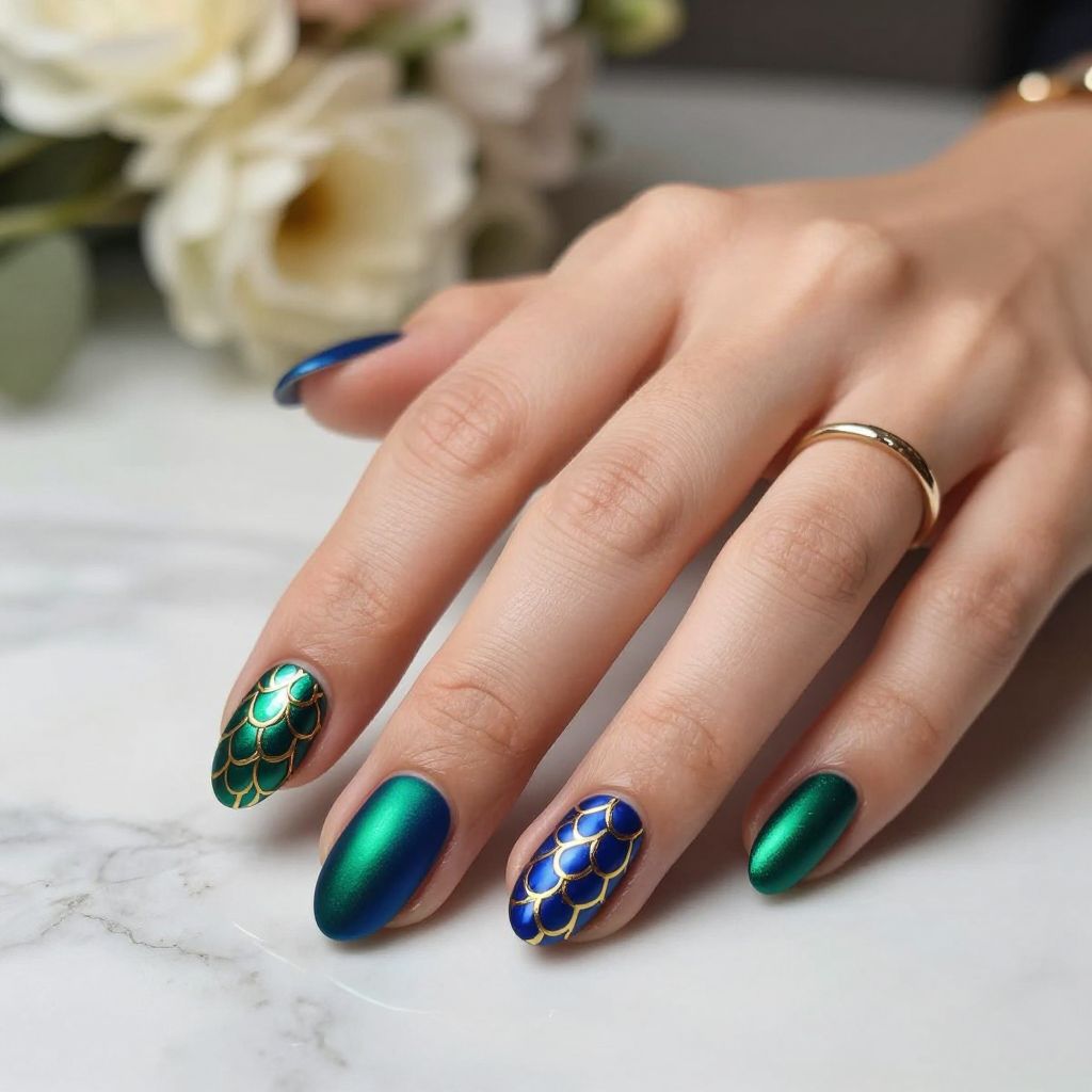 Mermaid Nail Designs nail idea 3