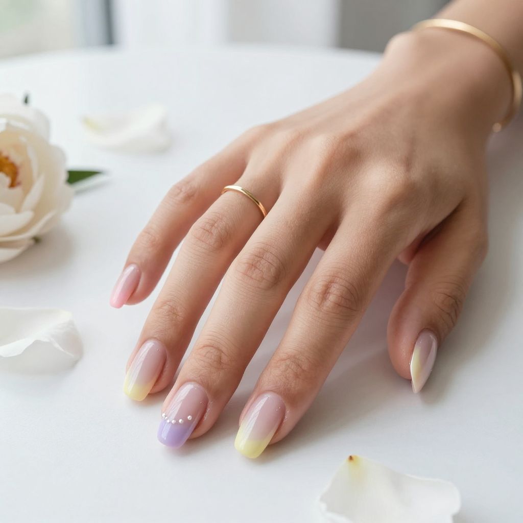 Pastel Ombre French Tips