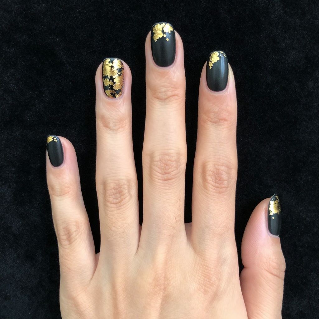 Black nail idea 3