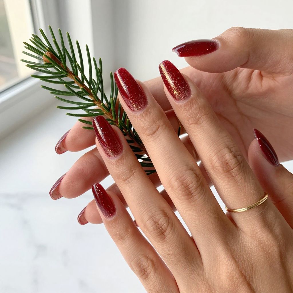 Glitter Gradient Ombre Red to Gold