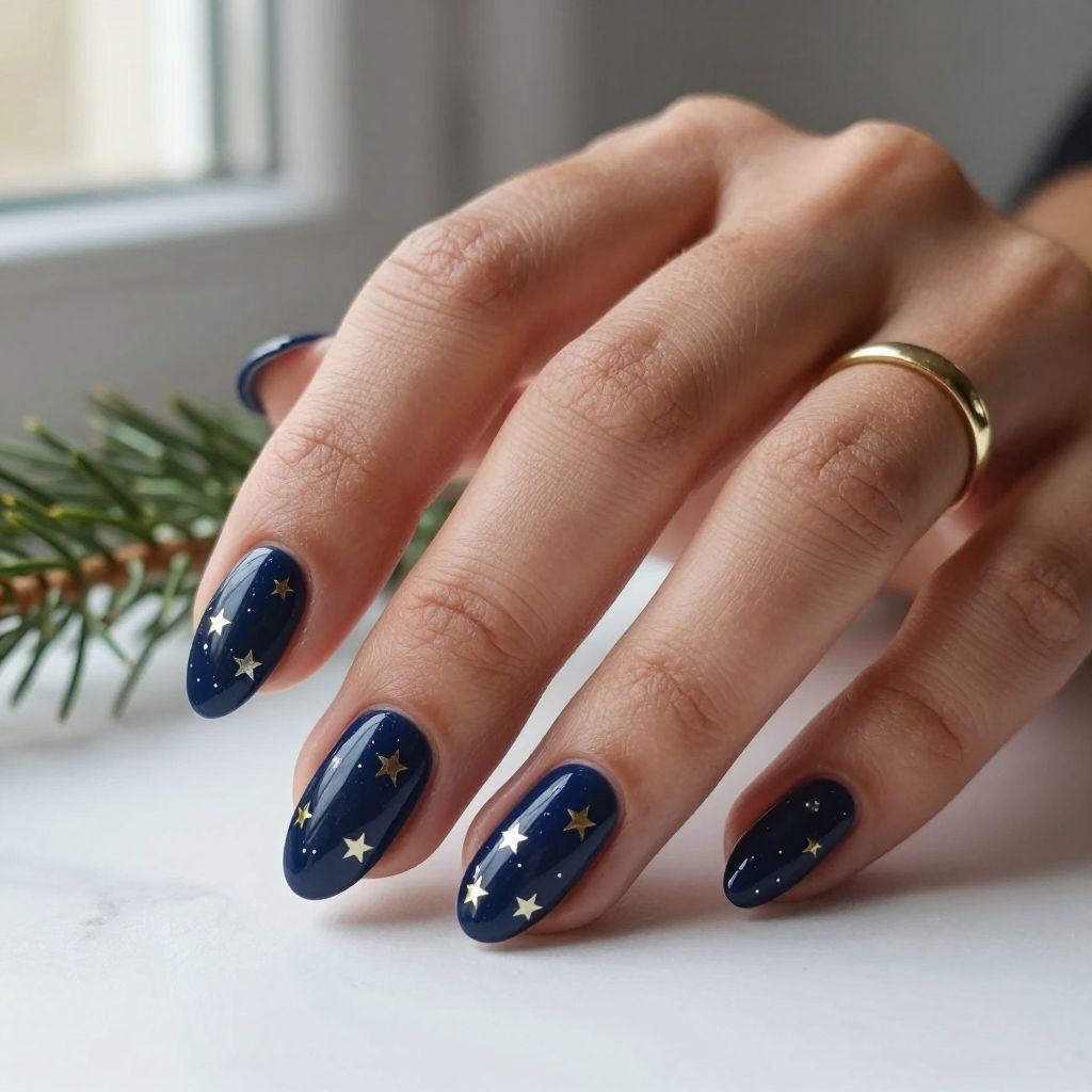 Midnight Blue with Star Accents