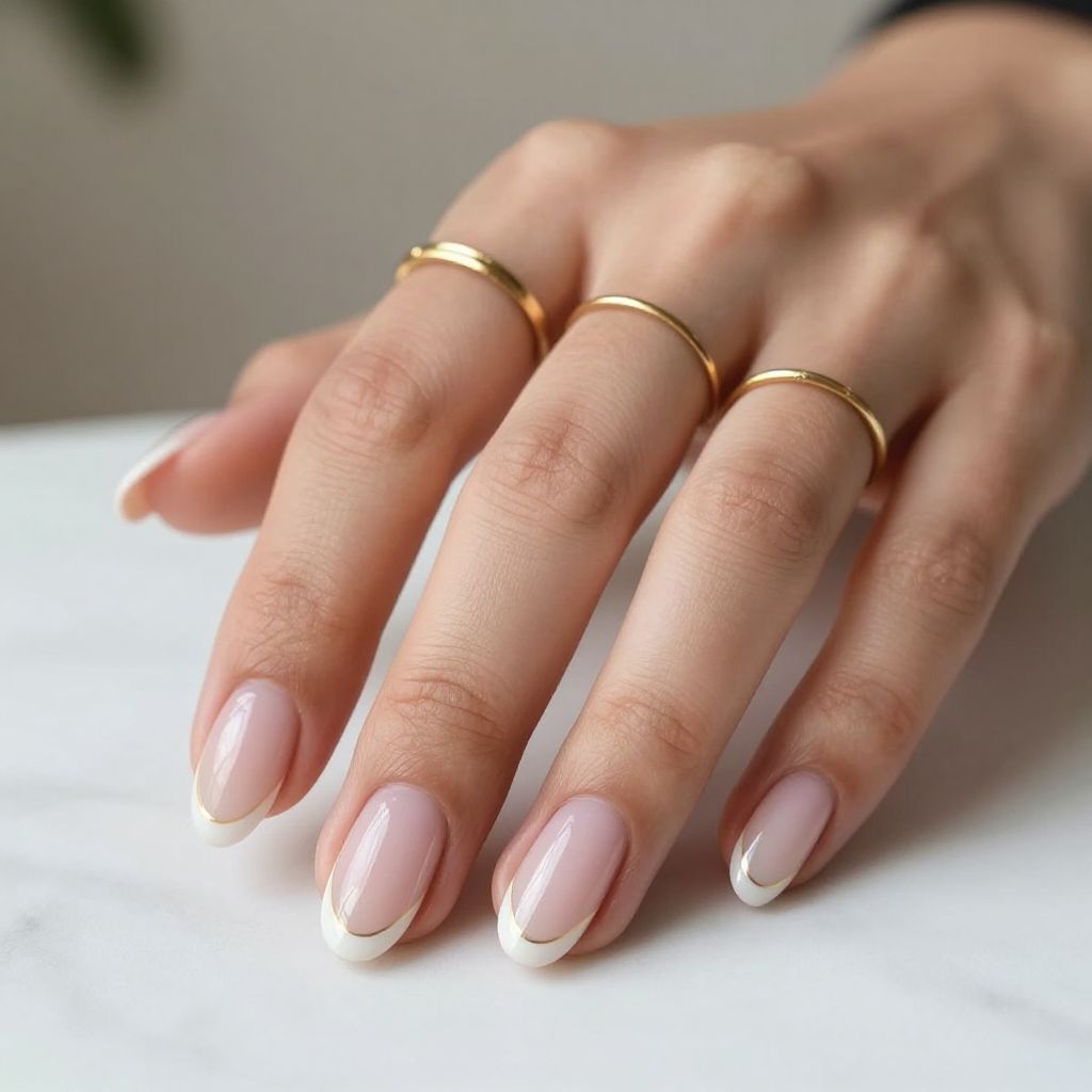 Soft Almond French Tips