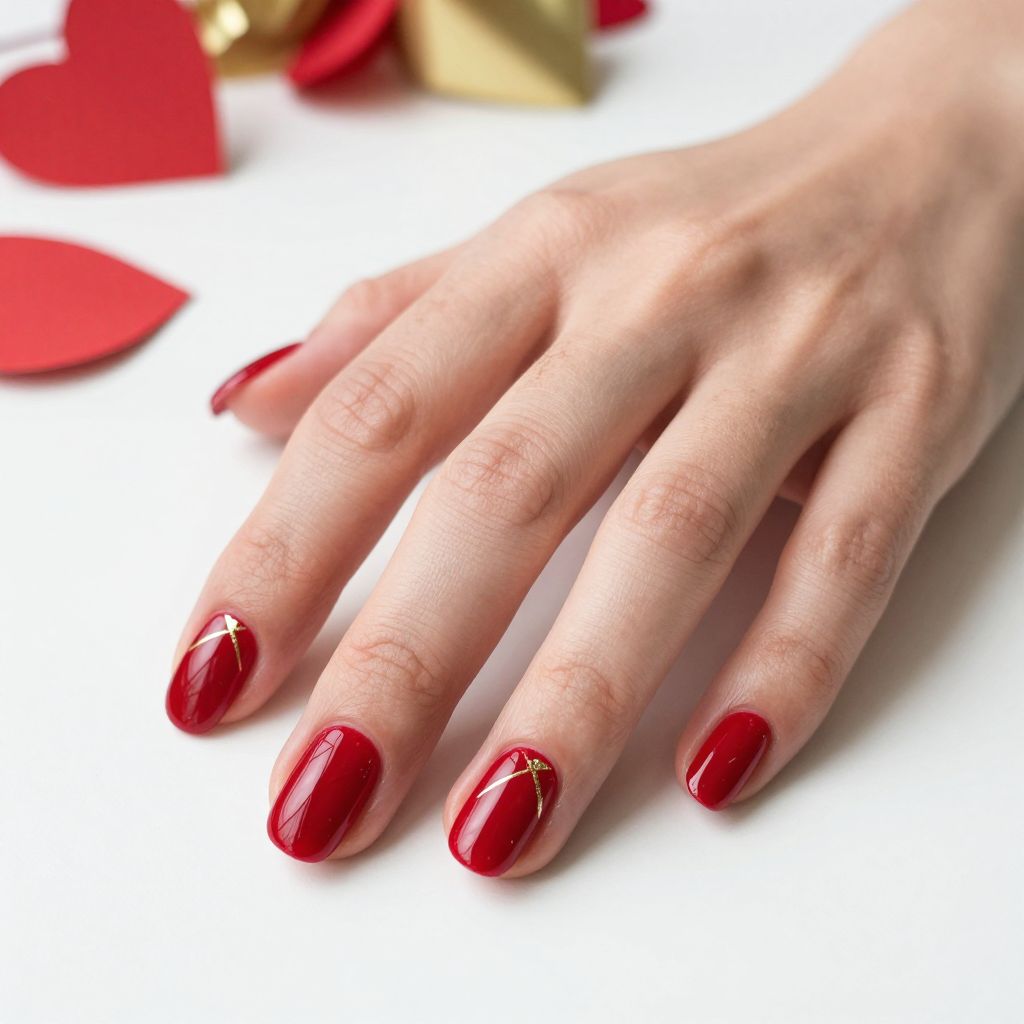 Valentine's Day nail idea 1