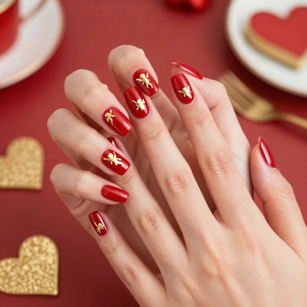Valentine's Day nail idea 14