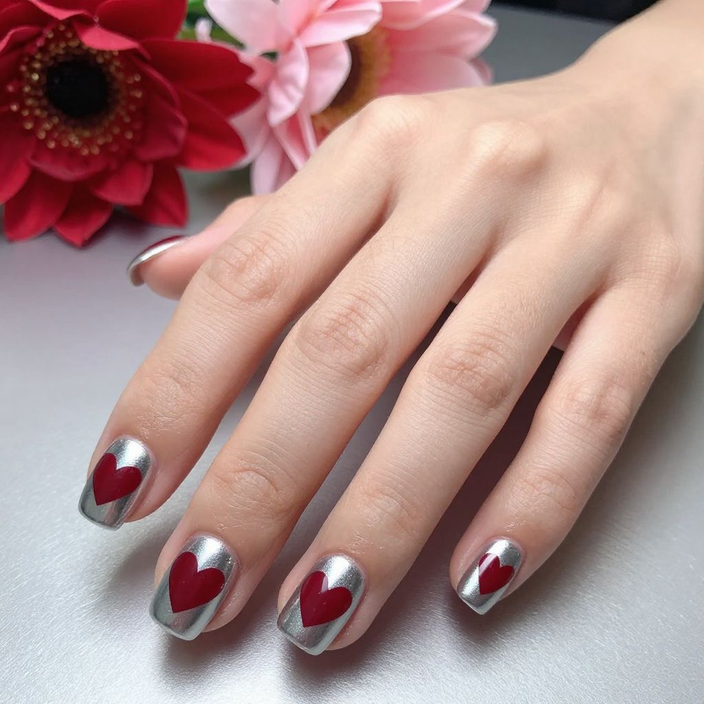 Valentine's Day nail idea 6