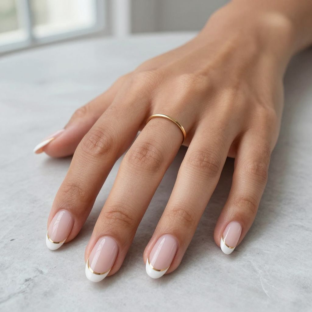 Classic White French Tips