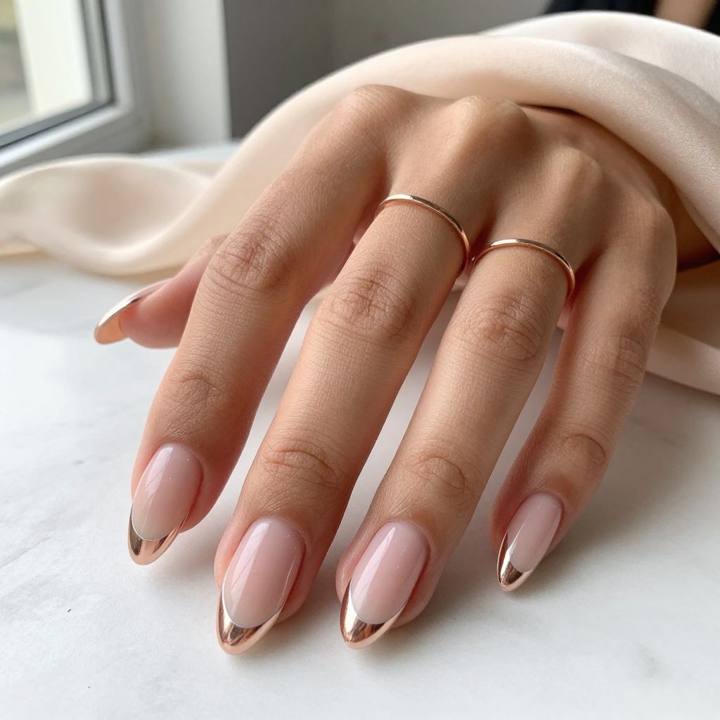 Metallic French Tips