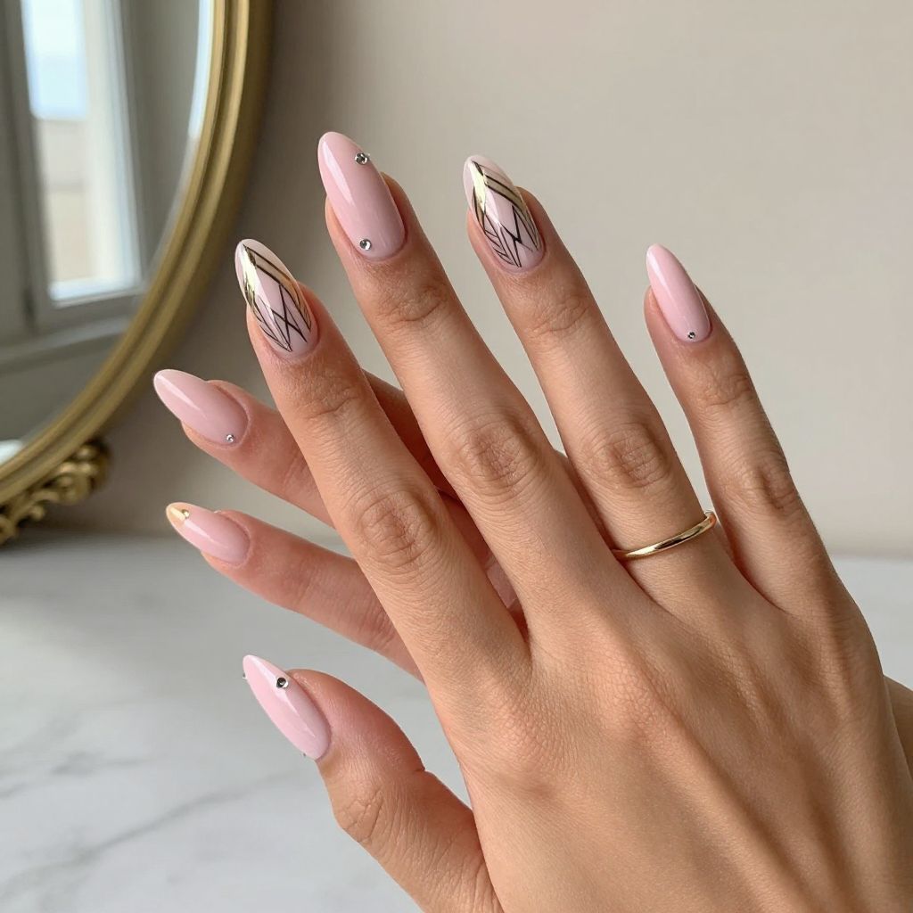 Art Deco French Tips
