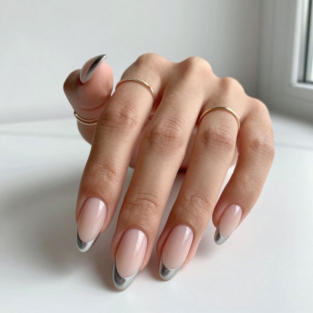 Negative Space French Tips