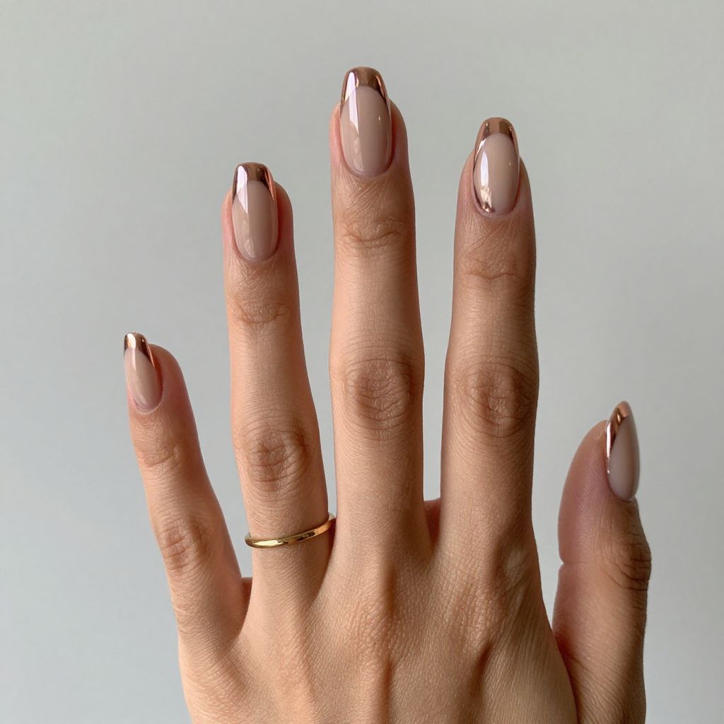 Chrome French Tips