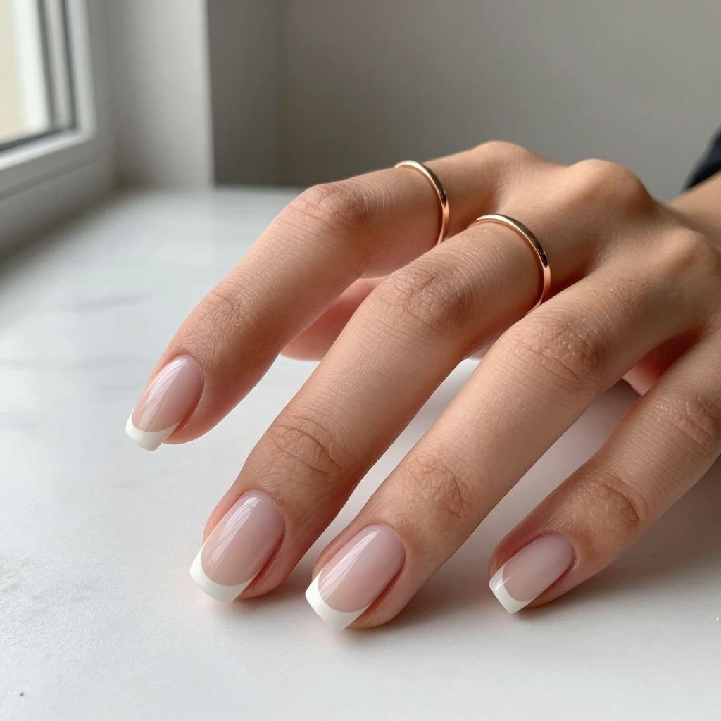 Minimalist Fine Line French Tips
