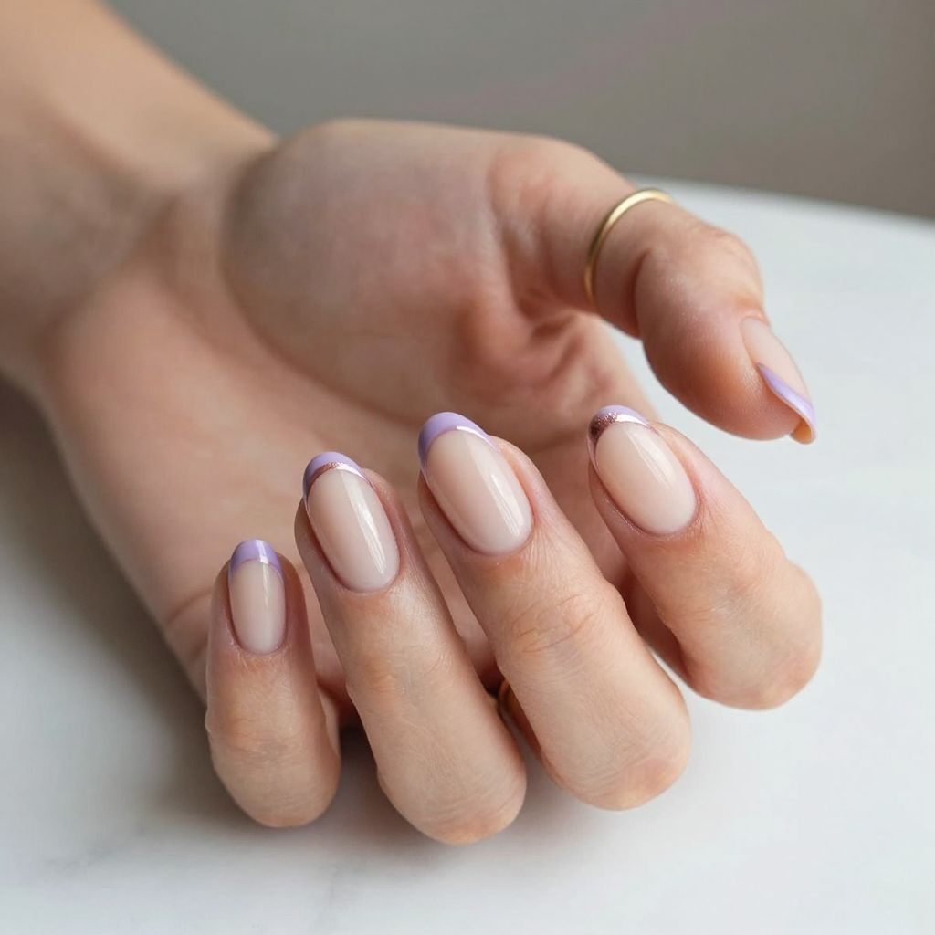 Classic French Tips with a Twist