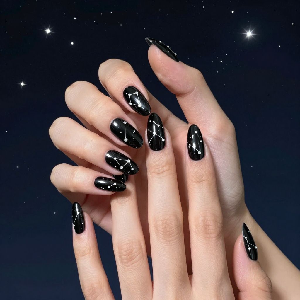 Rhinestone nails idea 14