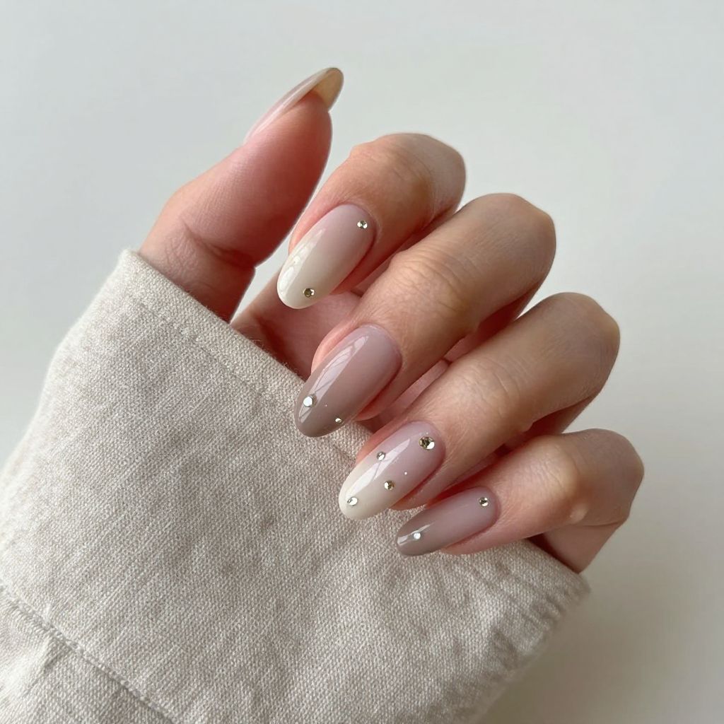 Rhinestone nails idea 2