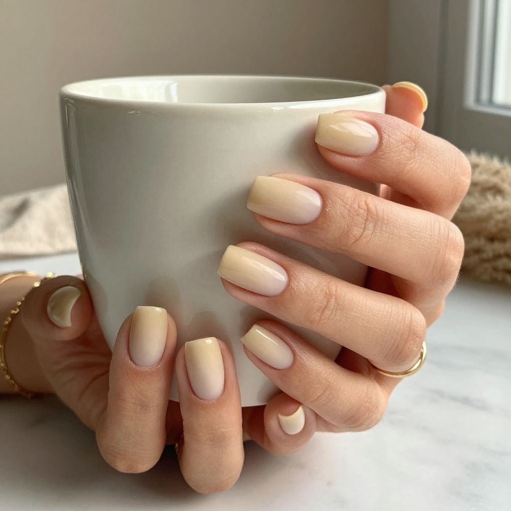 Creamy Tan with Translucent Overlay