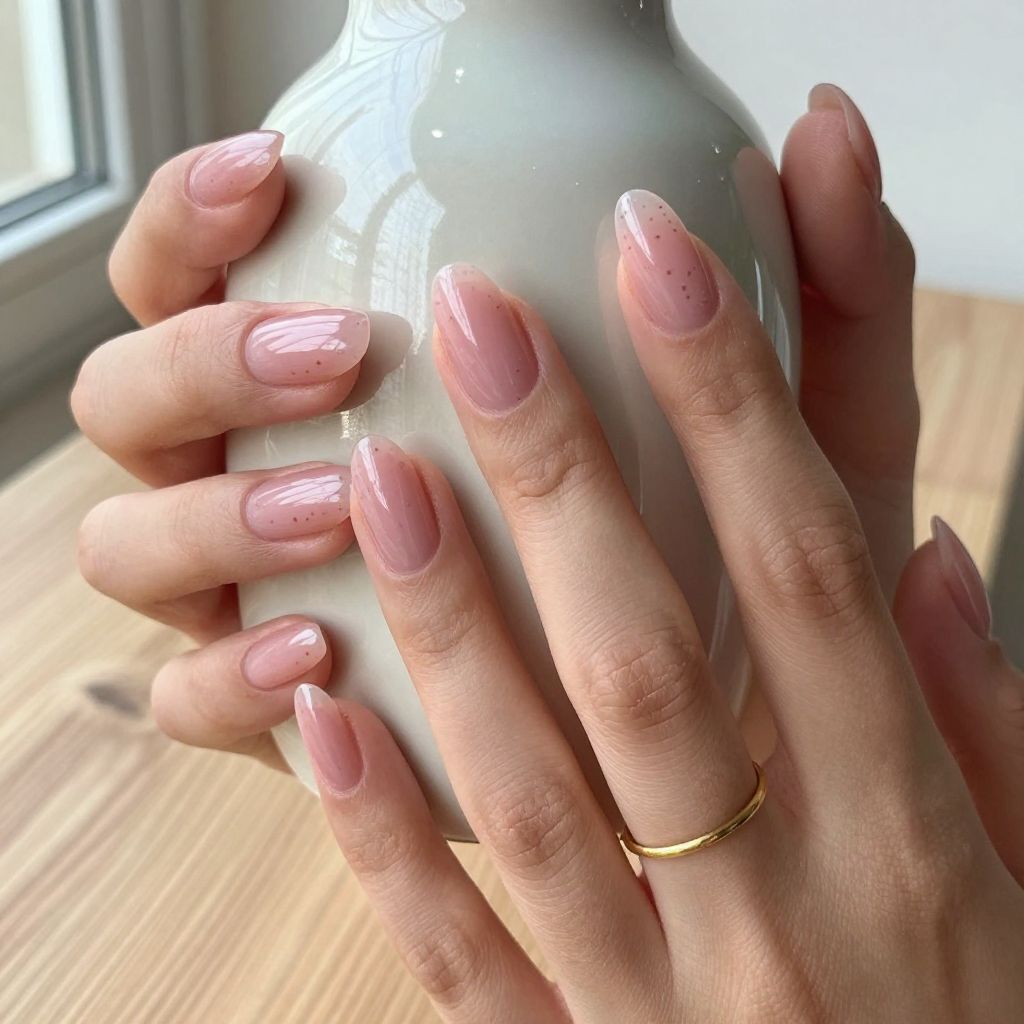 Translucent Pink with Micro Freckles