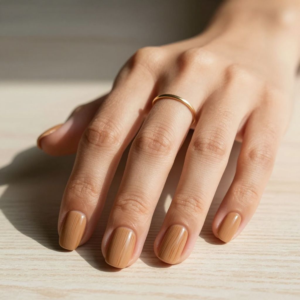 Warm Tan with Wood Grain Texture