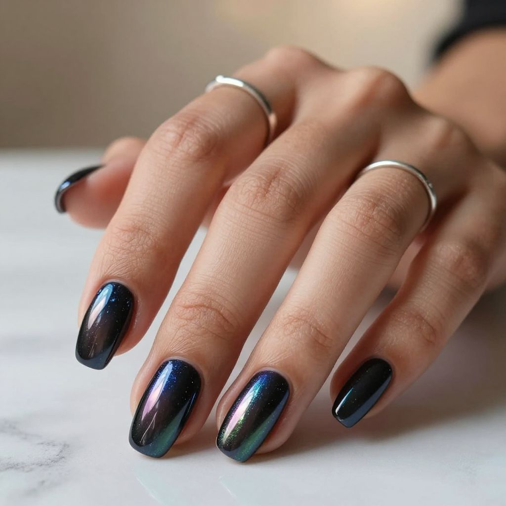 Black Base with Holographic Tips