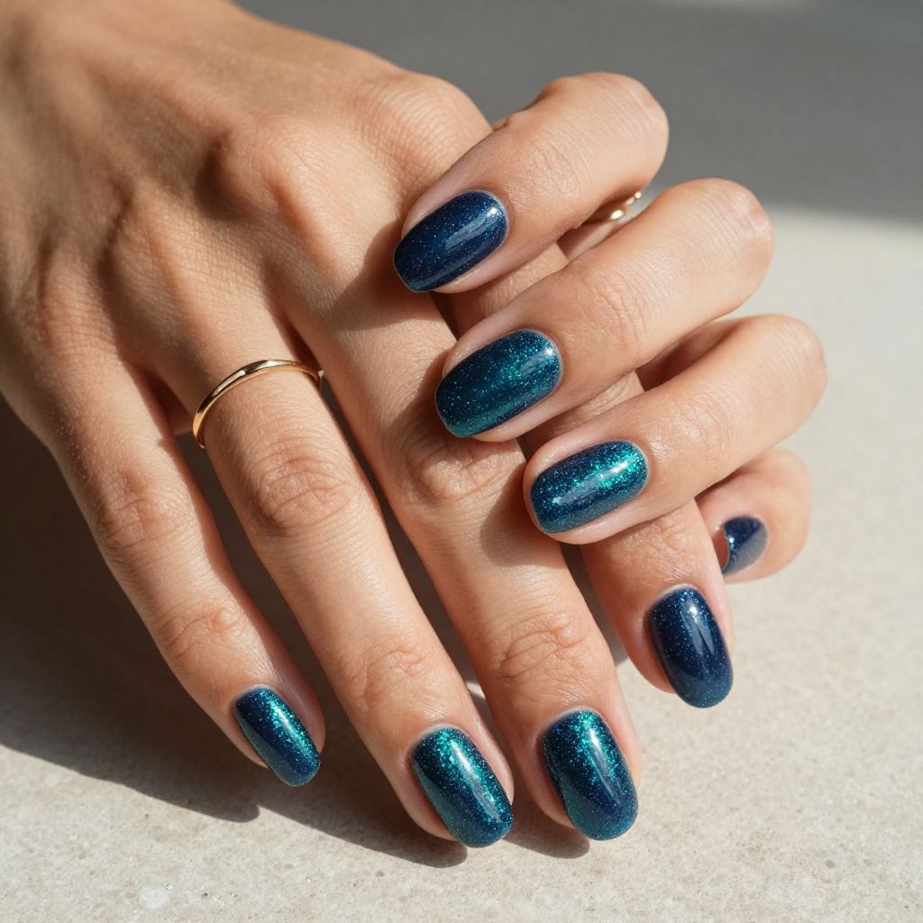 Navy Blue to Teal Gradient
