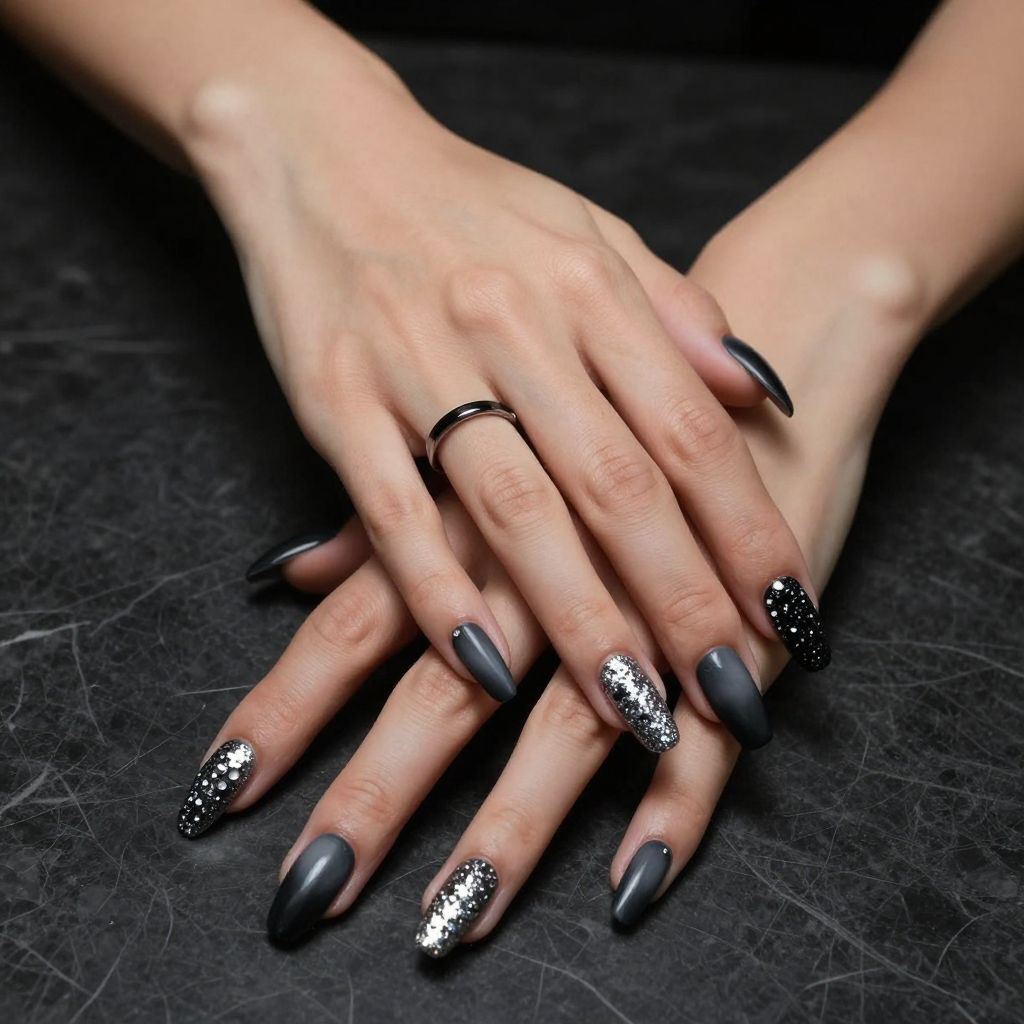 Black to Silver Dramatic Statement