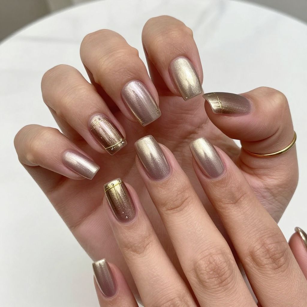 Gold to Bronze Ombre