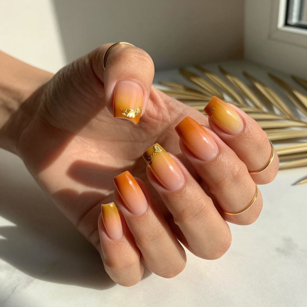 Sunset Gradient Nails