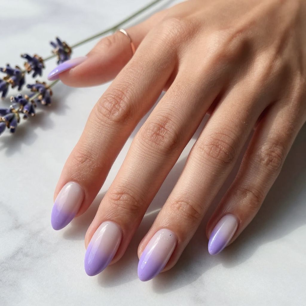 Lavender to Lilac Ombre