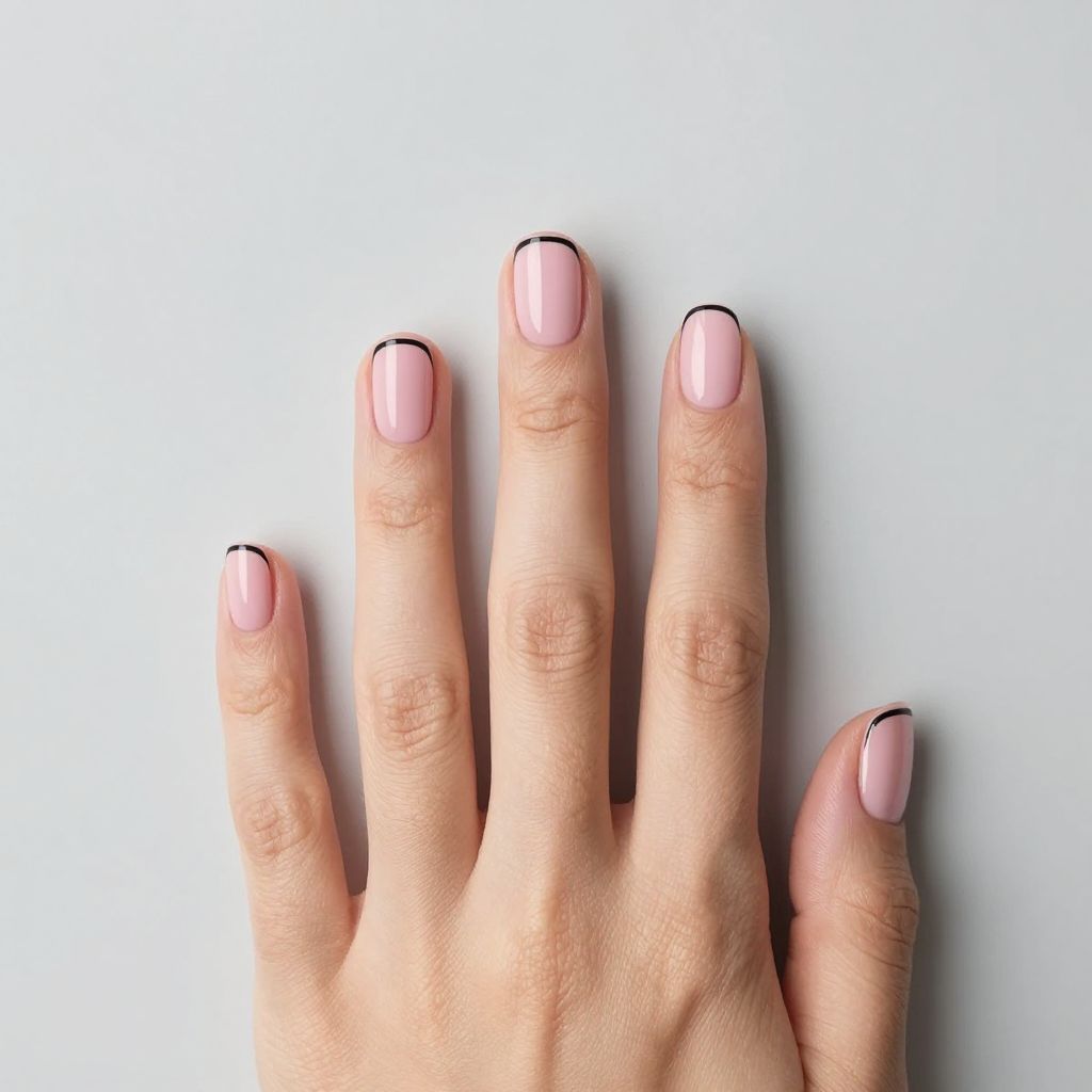 Pink And Black Nail Designs nail idea 5