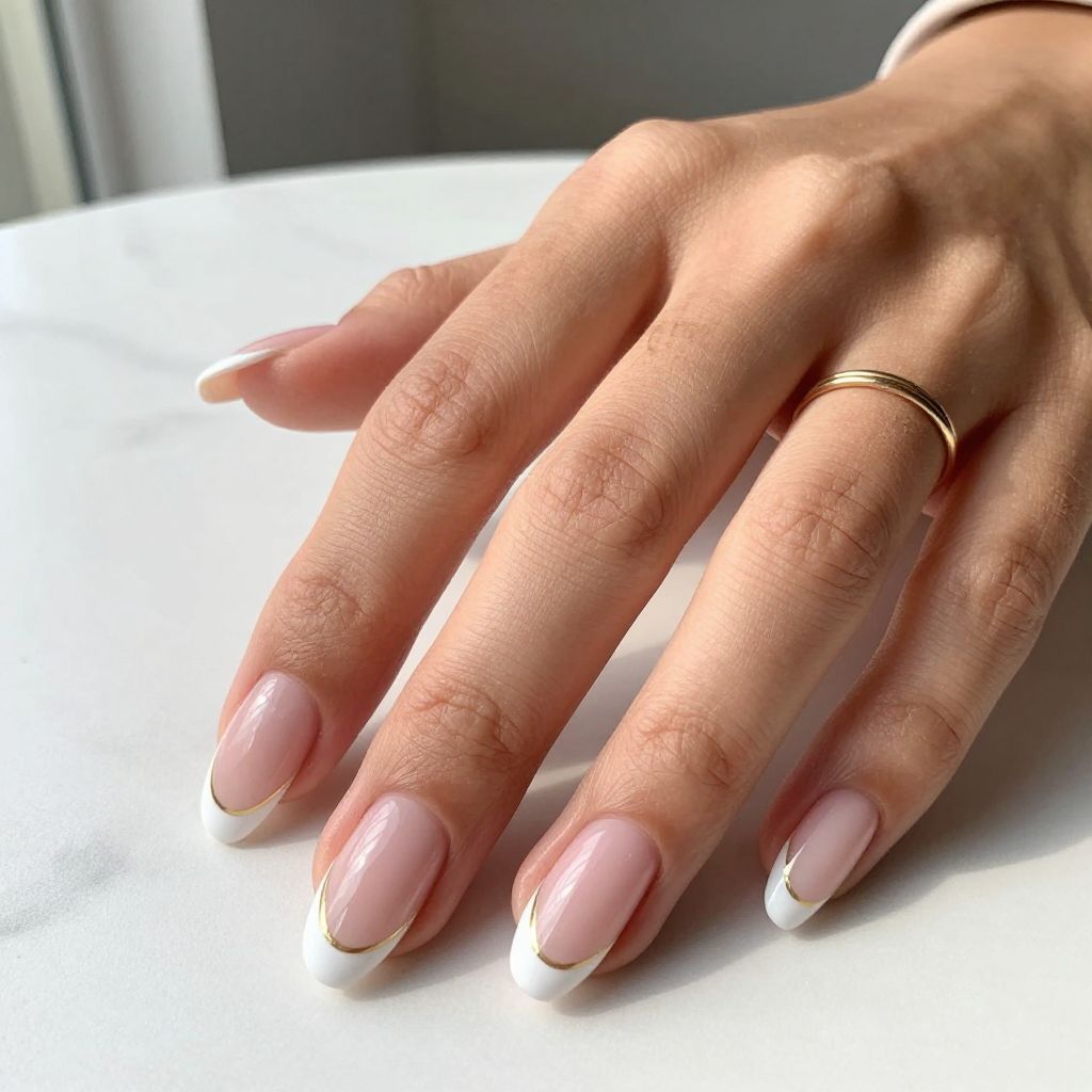 Classic Soft Pink French Tips