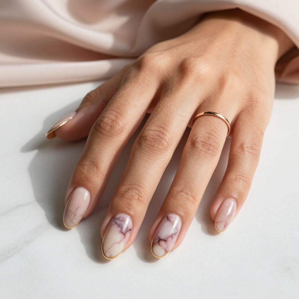 Dusty Rose with Marble Watercolor Effect