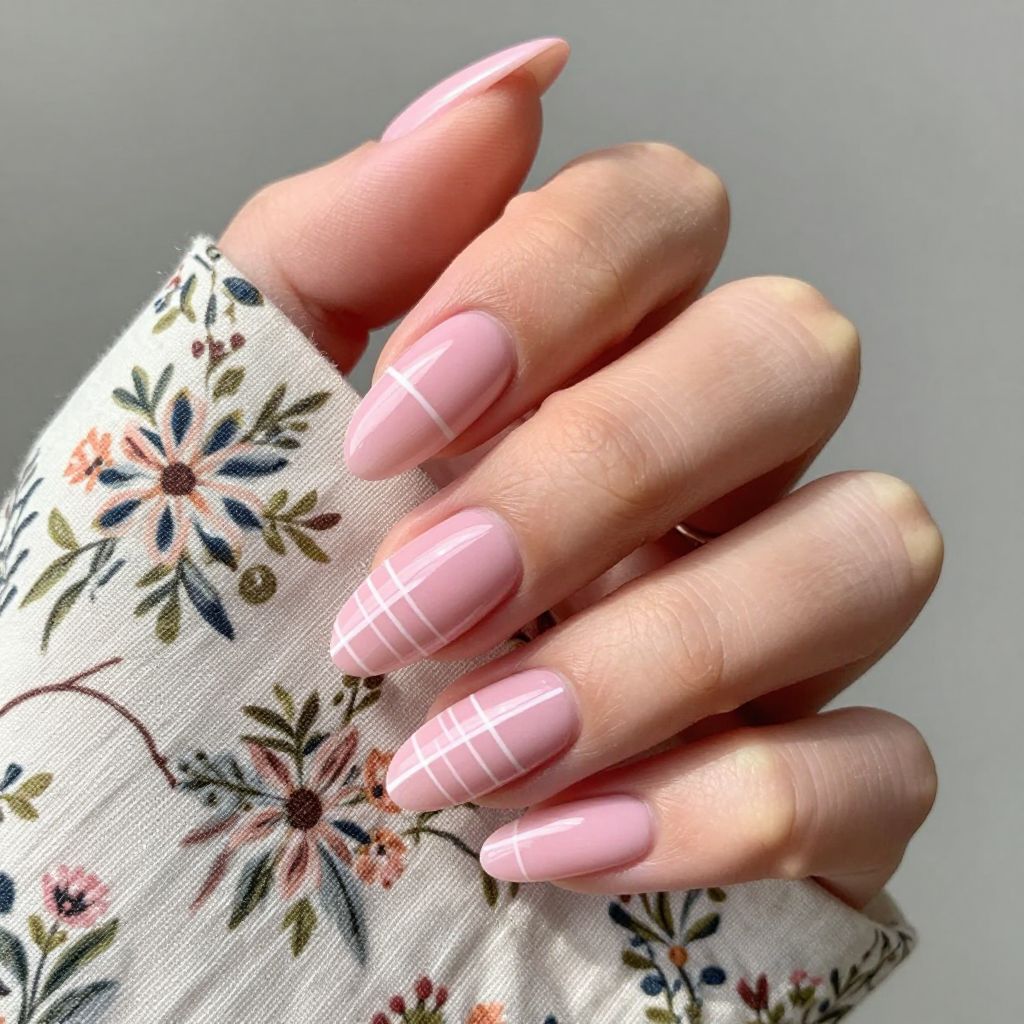Plaid nail idea 2