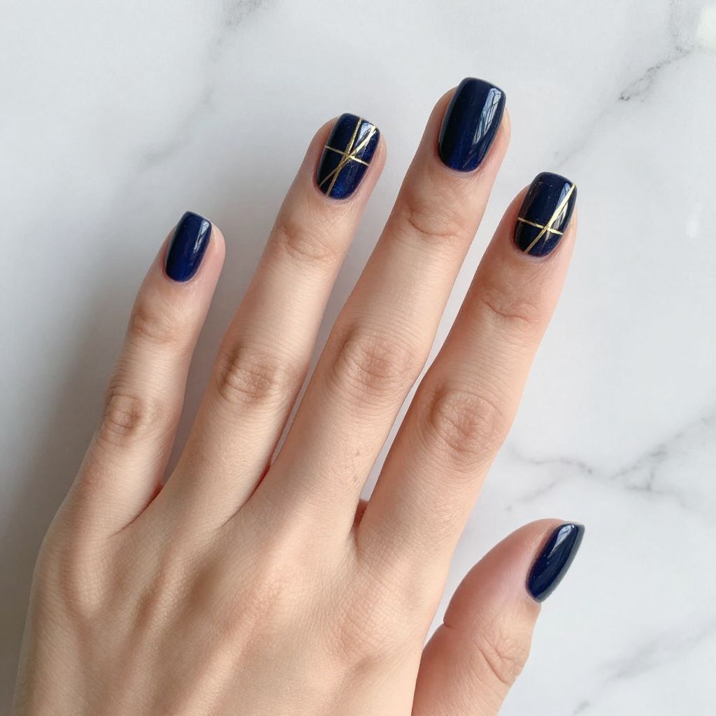 Plaid nail idea 3