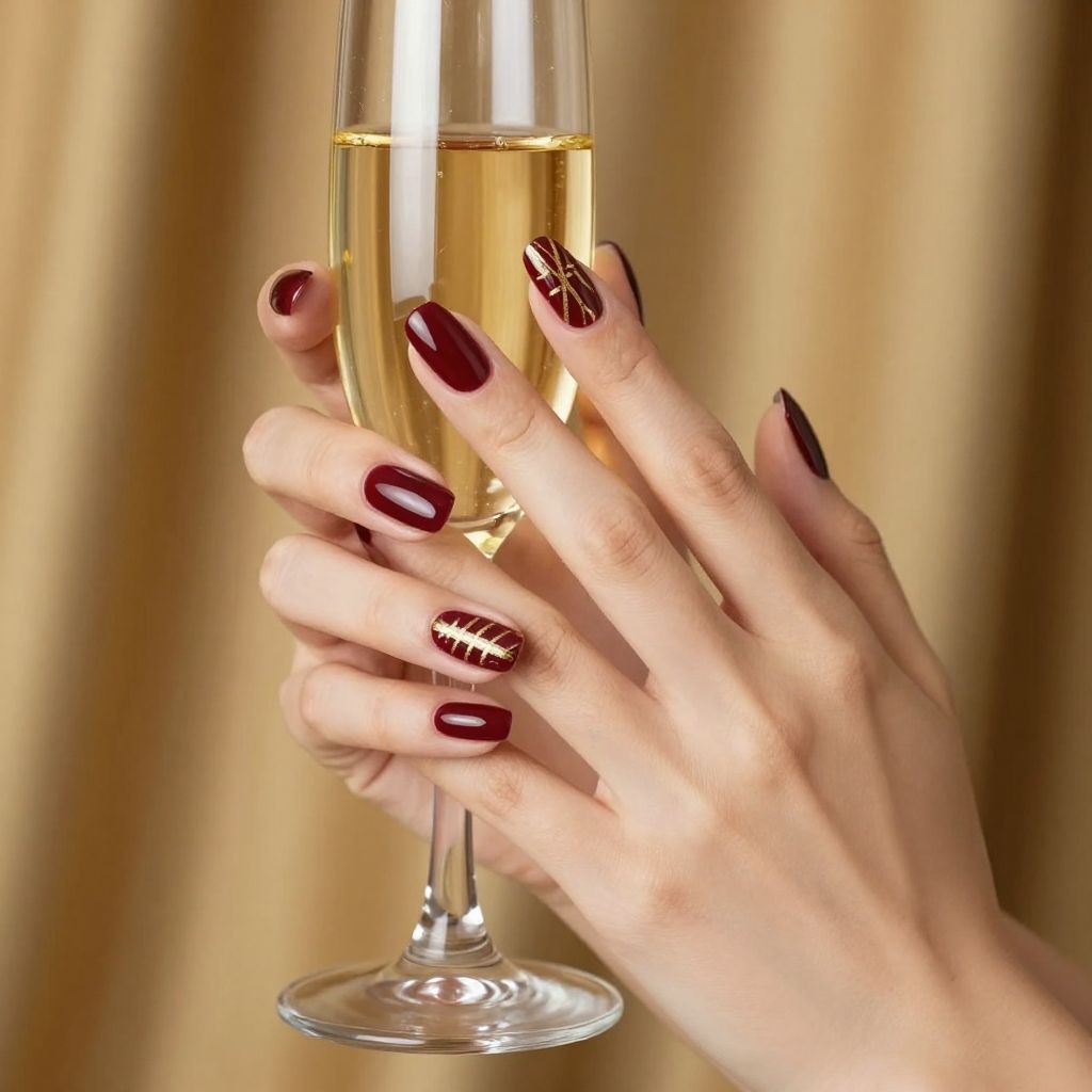 Plaid nail idea 6