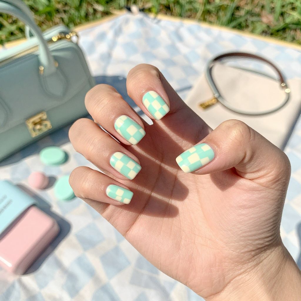 Preppy nail idea 11