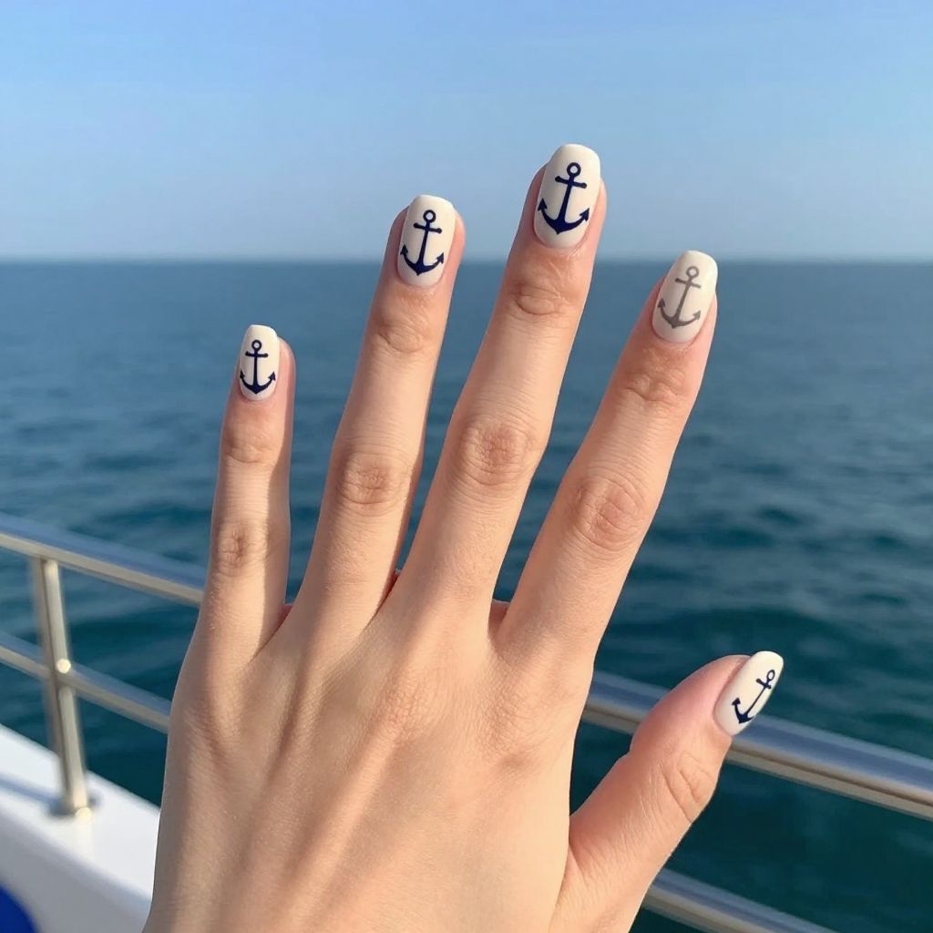 Preppy nail idea 12