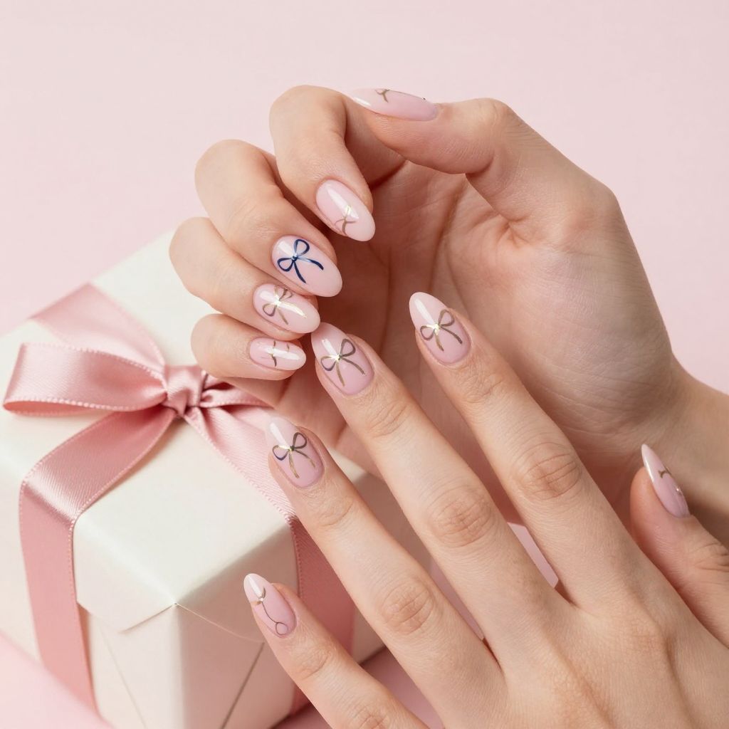 Preppy nail idea 14