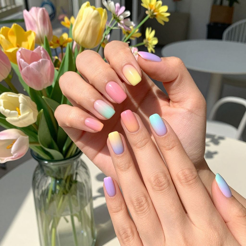 Preppy nail idea 6
