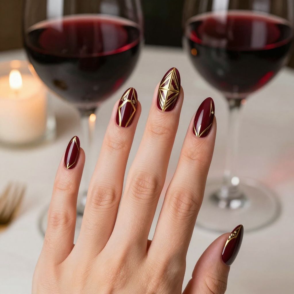 Preppy nail idea 8
