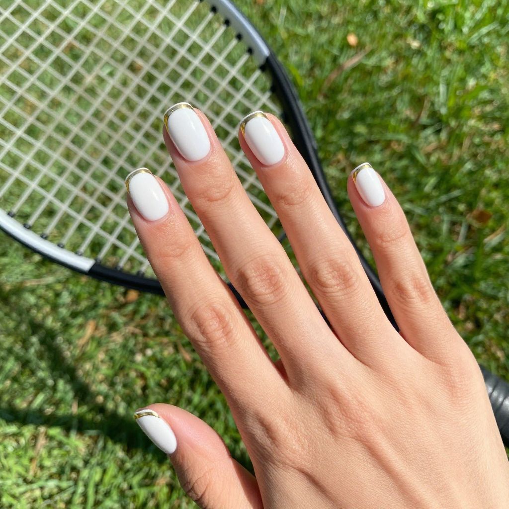 Preppy nail idea 7