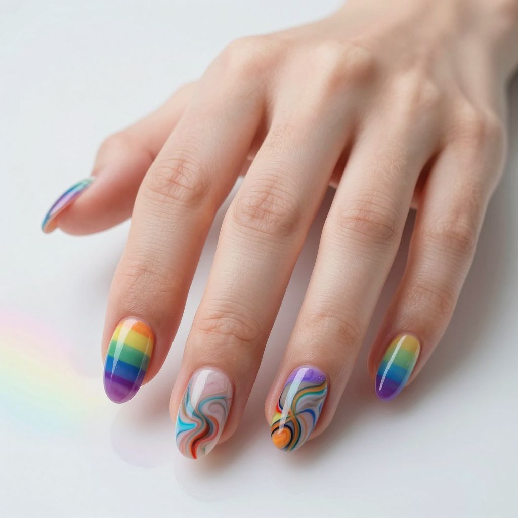 Pride nail idea 9