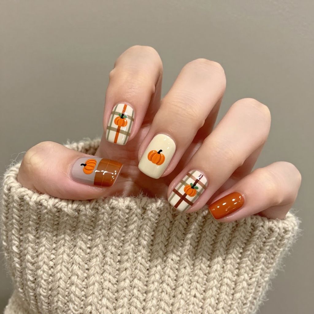 Pumpkin Nail Designs nail idea 10