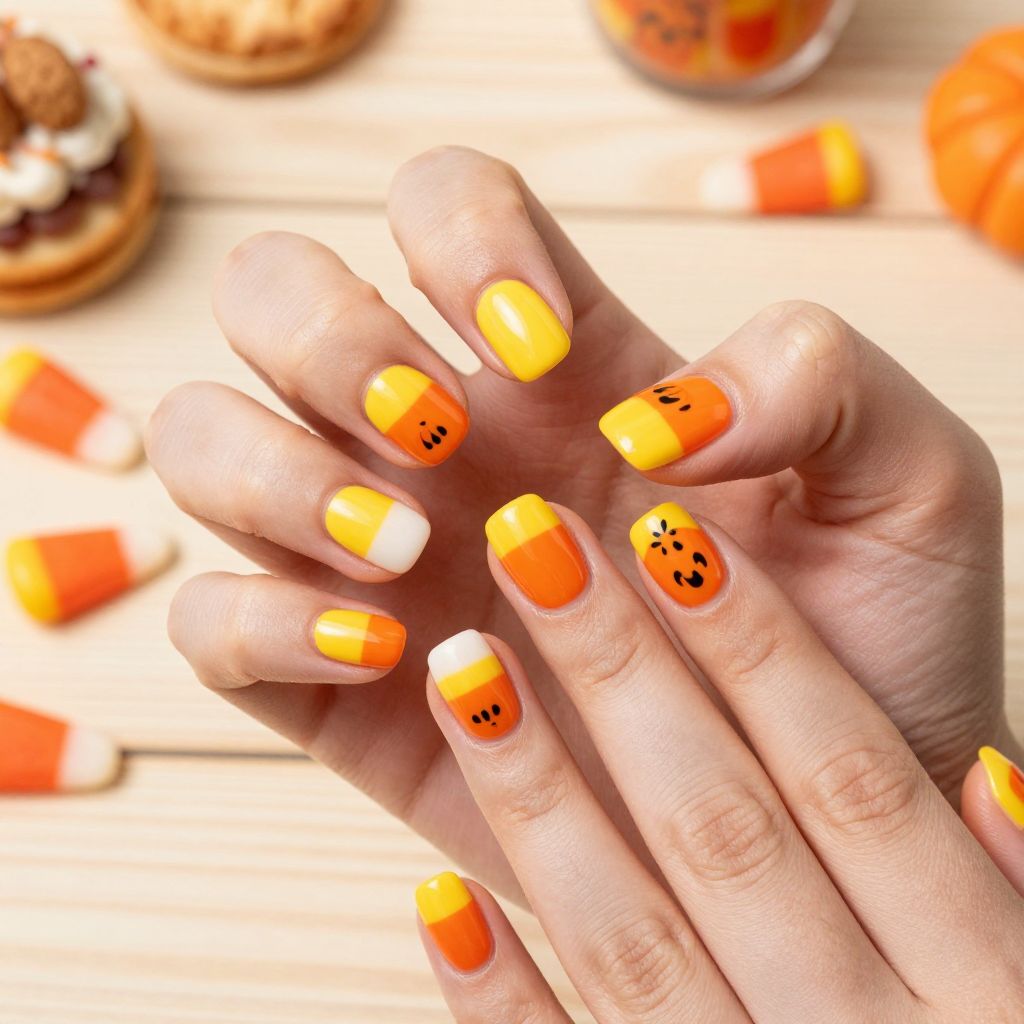 Pumpkin Nail Designs nail idea 12