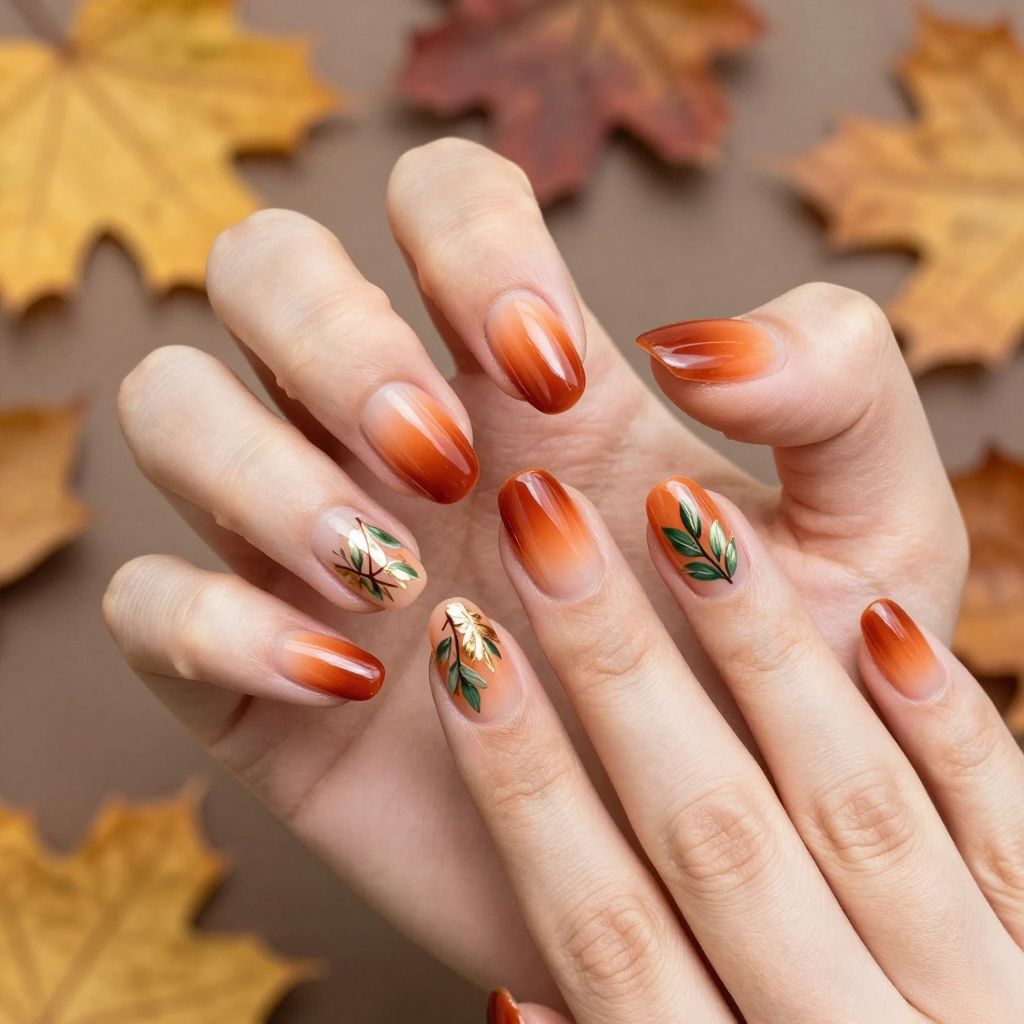 Pumpkin Nail Designs nail idea 14
