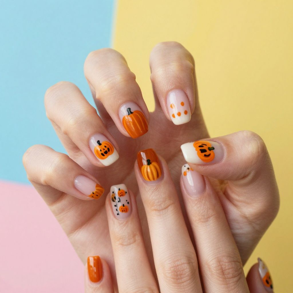 Pumpkin Nail Designs nail idea 15