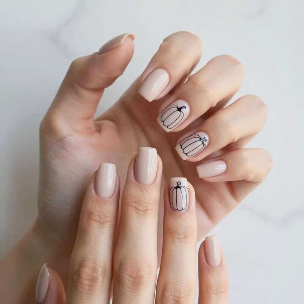 Pumpkin Nail Designs nail idea 2