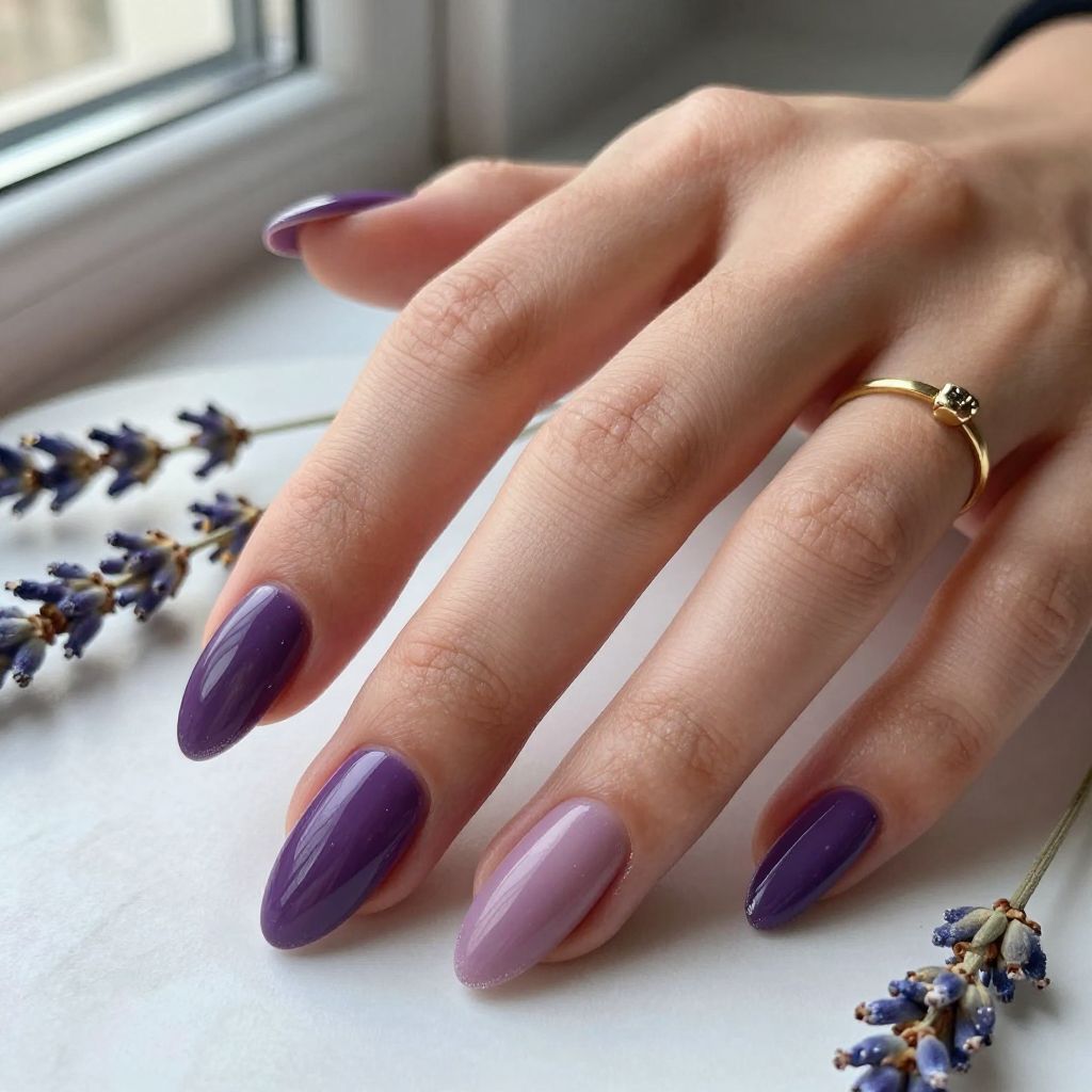 Deep Plum Ombre Gradient
