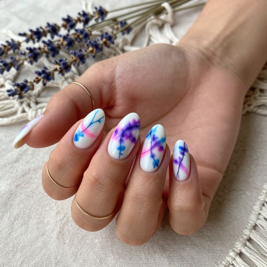 Purple Tie Dye Pattern
