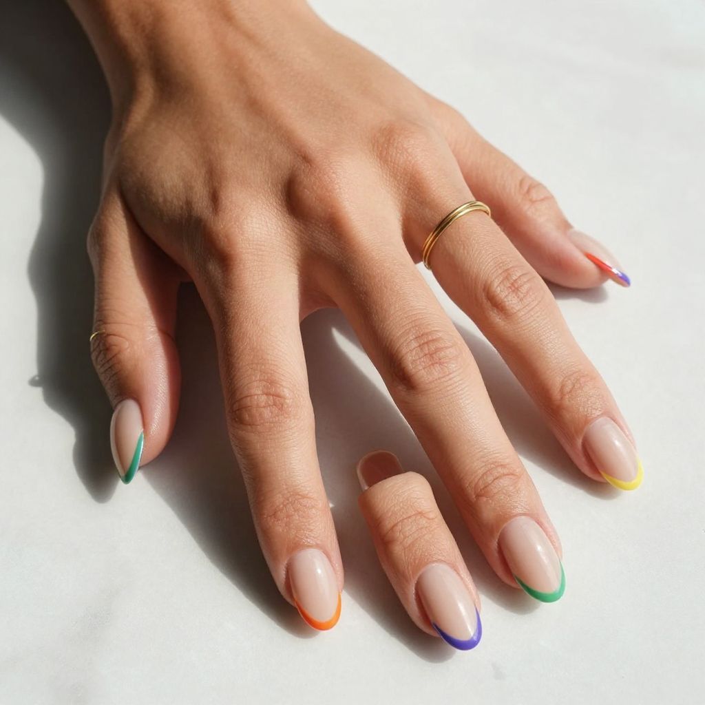 Rainbow Negative Space Design