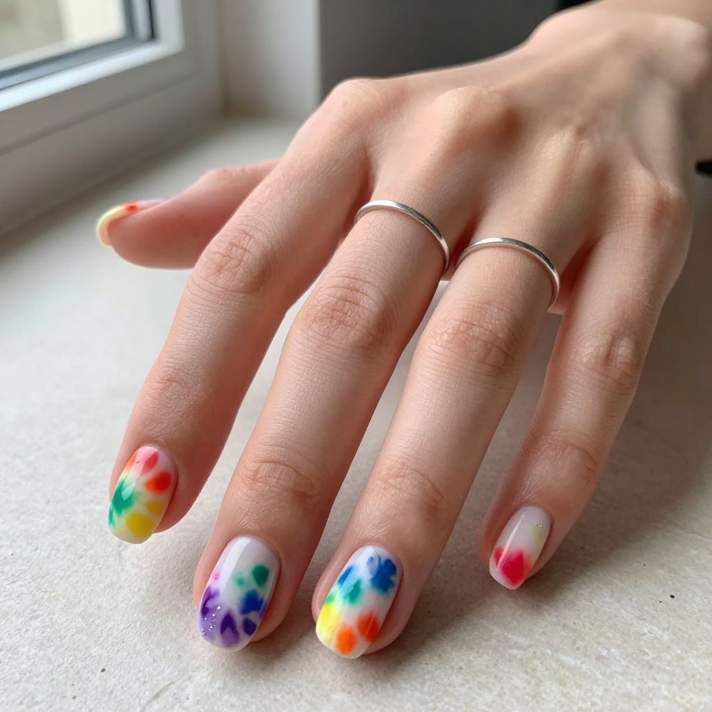Rainbow Tie Dye Swirl Pattern