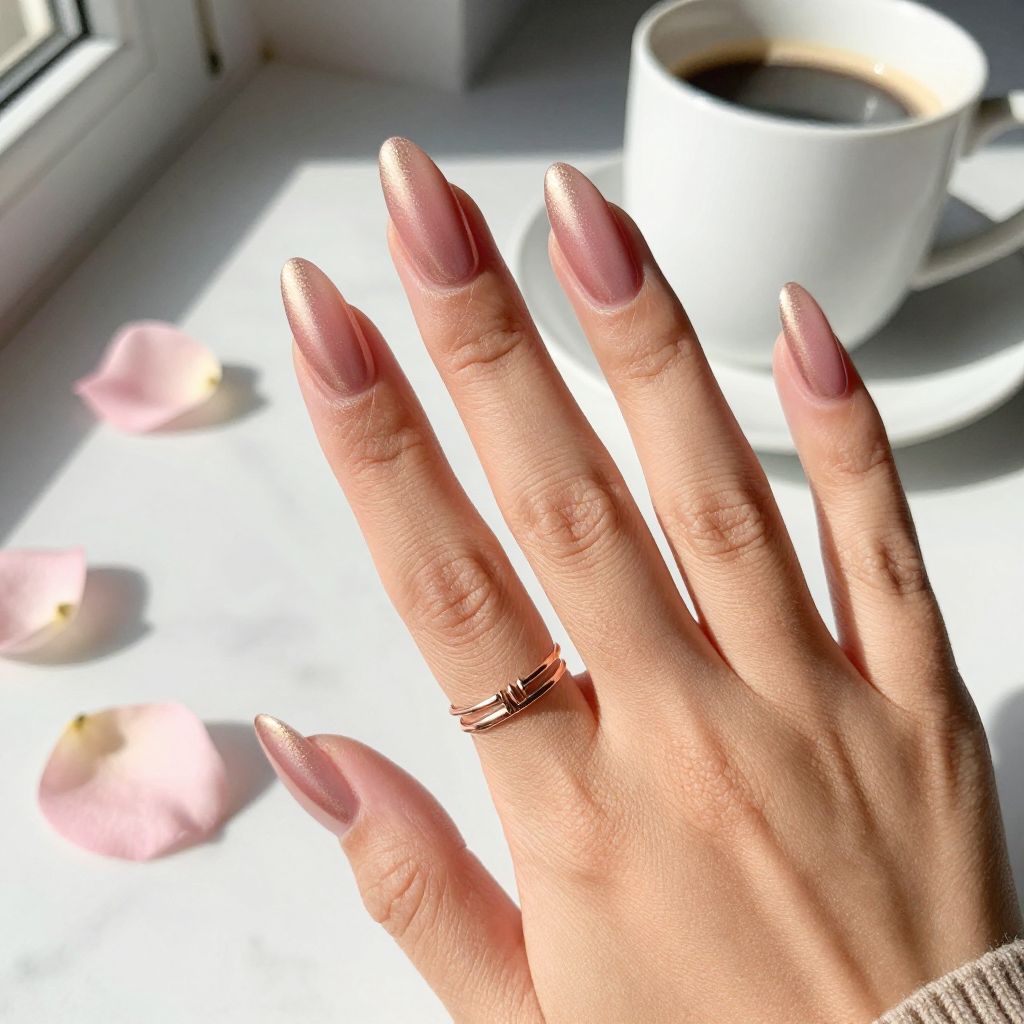 Rose Gold Nail Designs 2